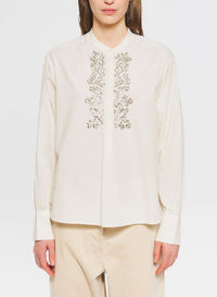 Blouse brodée Emilie - Cream
