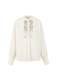 Blouse brodée Emilie - Cream
