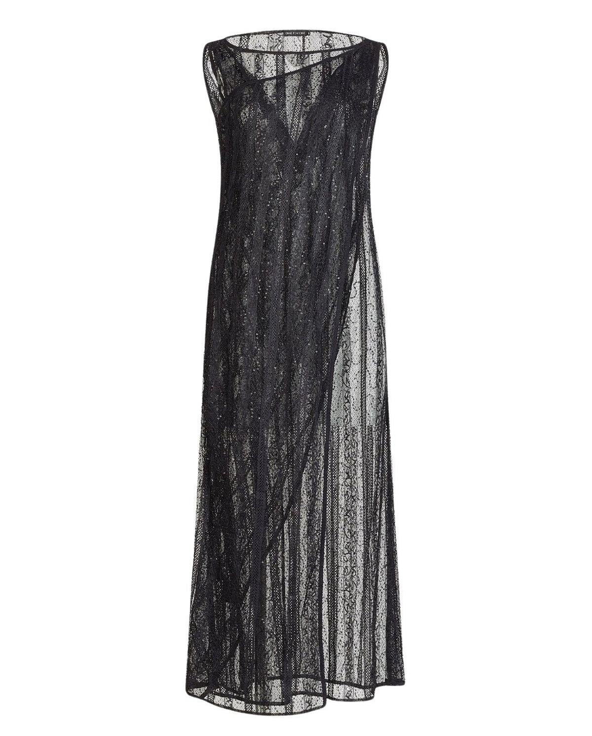 Robe Emotion à détails transparent - Black