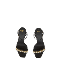 Sandales pb en cuir suédé - Noir