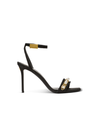 Sandales pb en cuir suédé - Noir