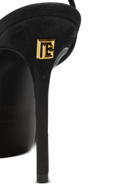 Sandales pb en cuir suédé - Noir