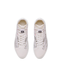 Baskets b-court high top imprimées balmain beauty - Rouge