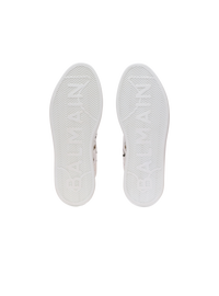 Baskets b-court high top imprimées balmain beauty - Rouge