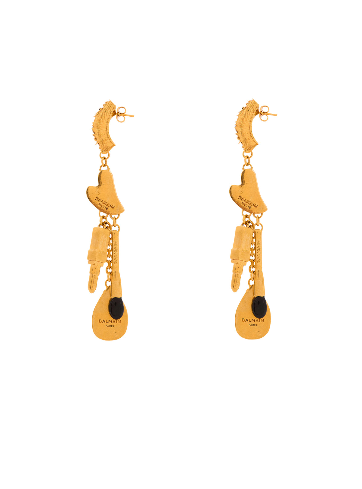Beauty brass earrings - Noirvintage Brass