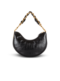 Sac 1945 soft moon en cuir de veau à monogramme - Noir