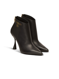 Bottines eden en cuir de veau - Noir
