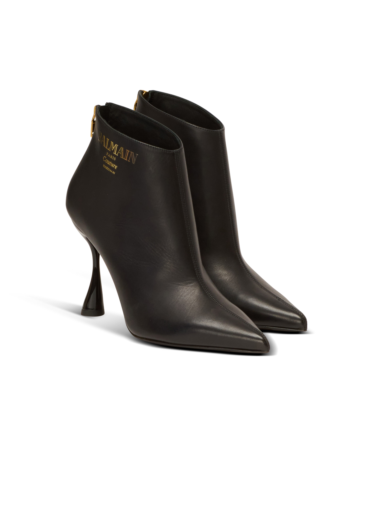 Bottines eden en cuir de veau - Noir