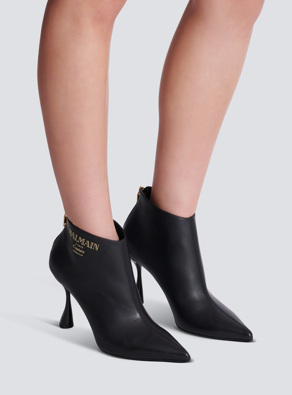 Bottines eden en cuir de veau - Noir