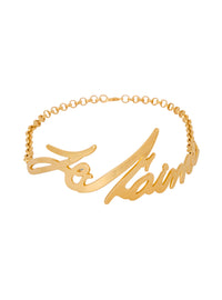 Collier ras-du-cou Je T'aime en laiton - Or