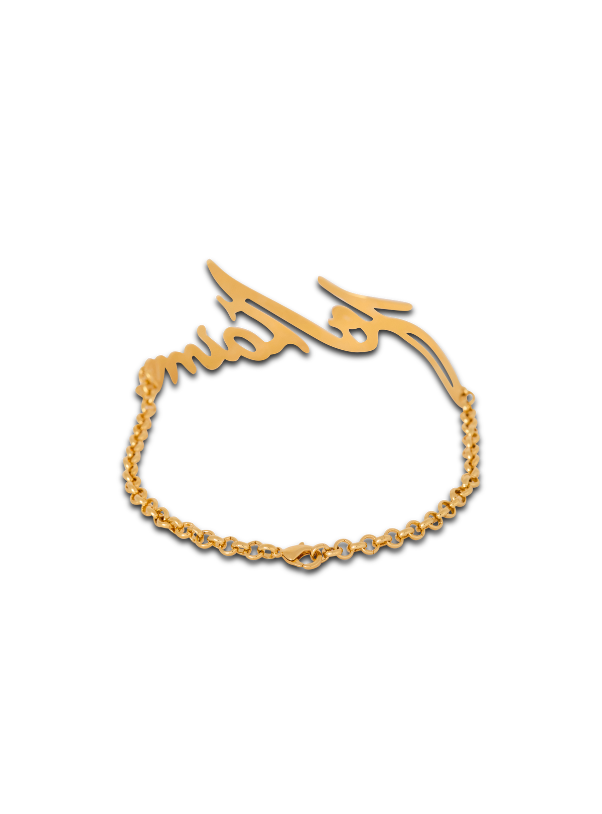 Collier ras-du-cou "je t’aime" en laiton - Or
