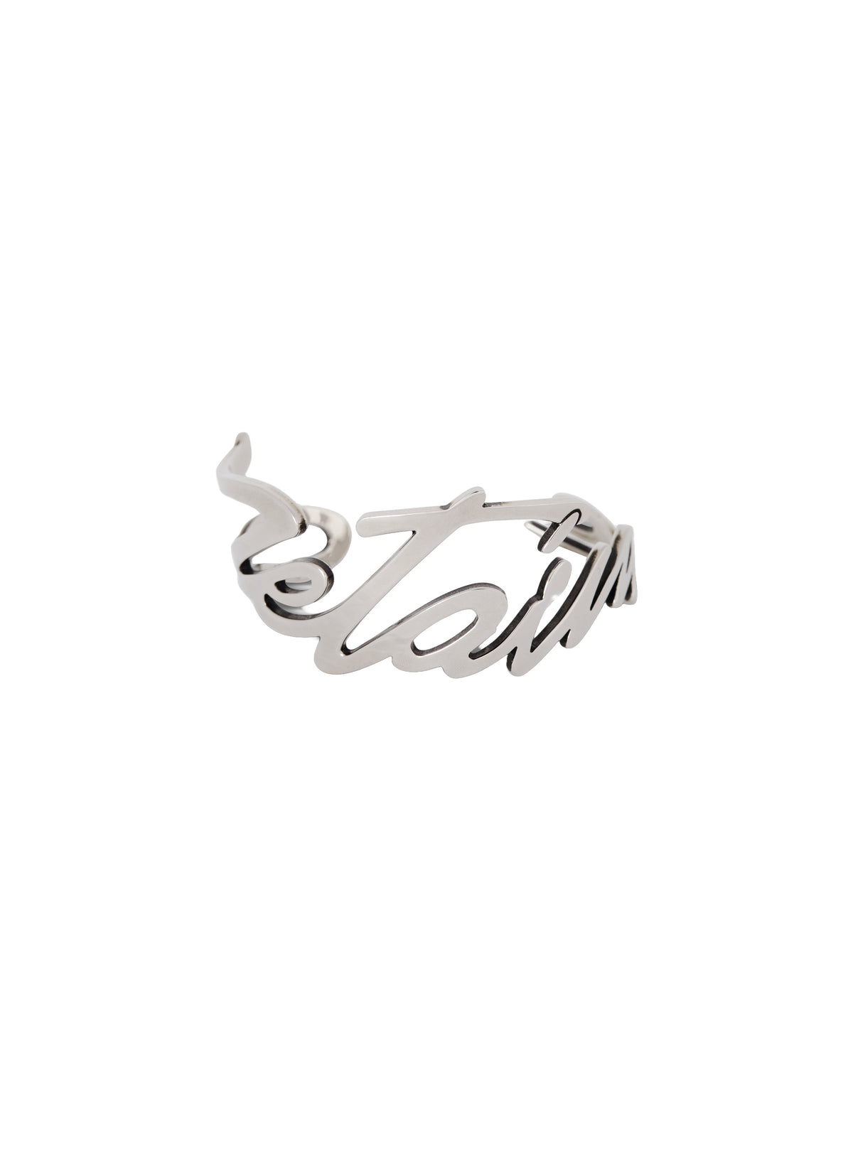 Bracelet Je T’aime en laiton - Vieil Argent