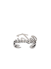 Bracelet "je t’aime" en laiton - Vieil Argent
