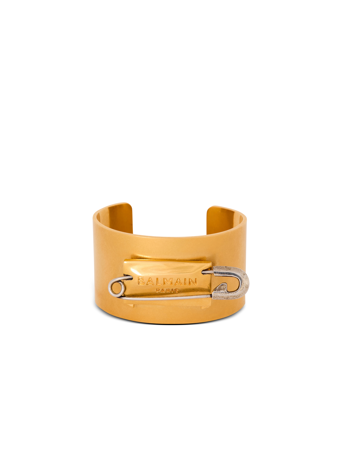Bracelet épingle à nourrice en laiton - Vintage Brass & Vieil Argent