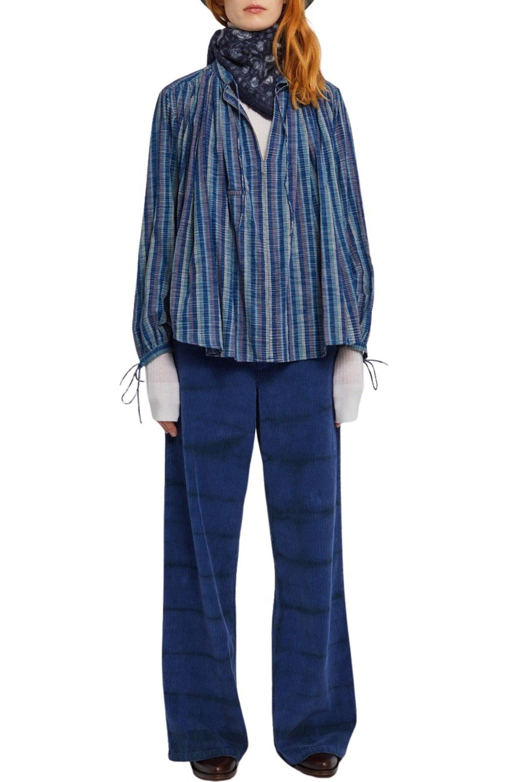 Pantalon Enca en velours côtelé - Navy