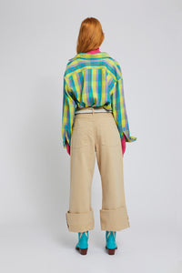Jean wide leg Enca - Beige