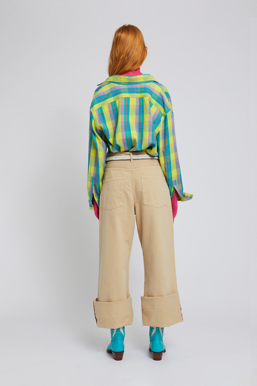 Jean wide leg Enca - Beige