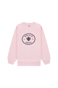 Sweatshirt Eden Crest à broderie - Pink Dolphin