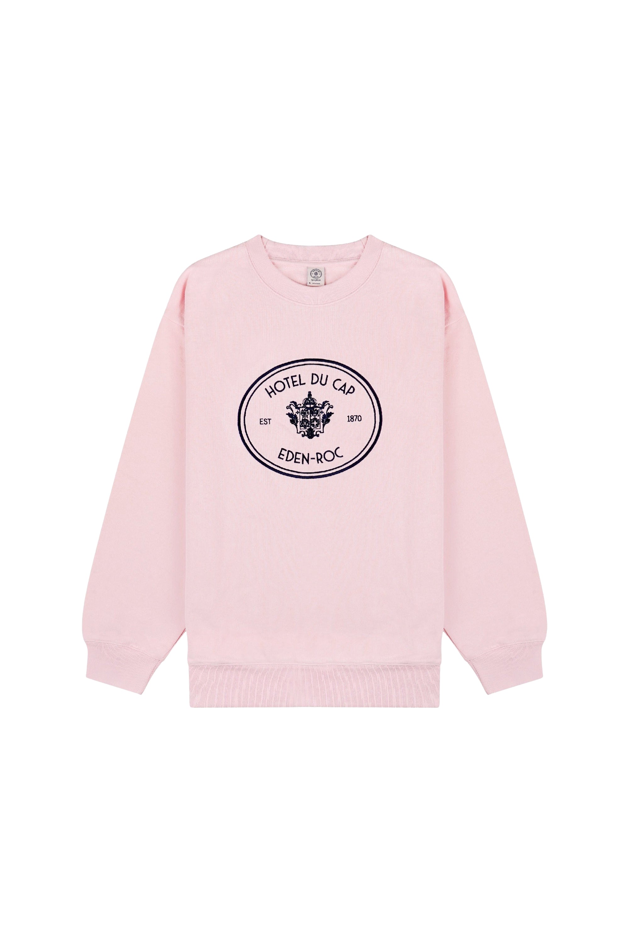 Sweatshirt Eden Crest à broderie - Pink Dolphin