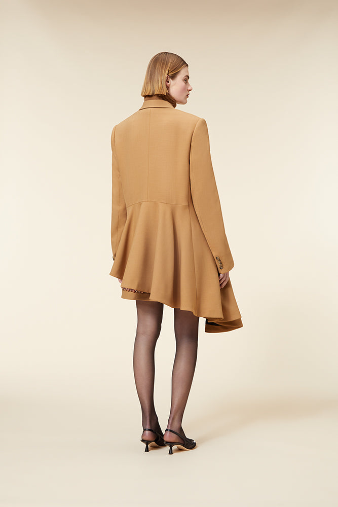 Brown / ASYMMETRIC BLAZER