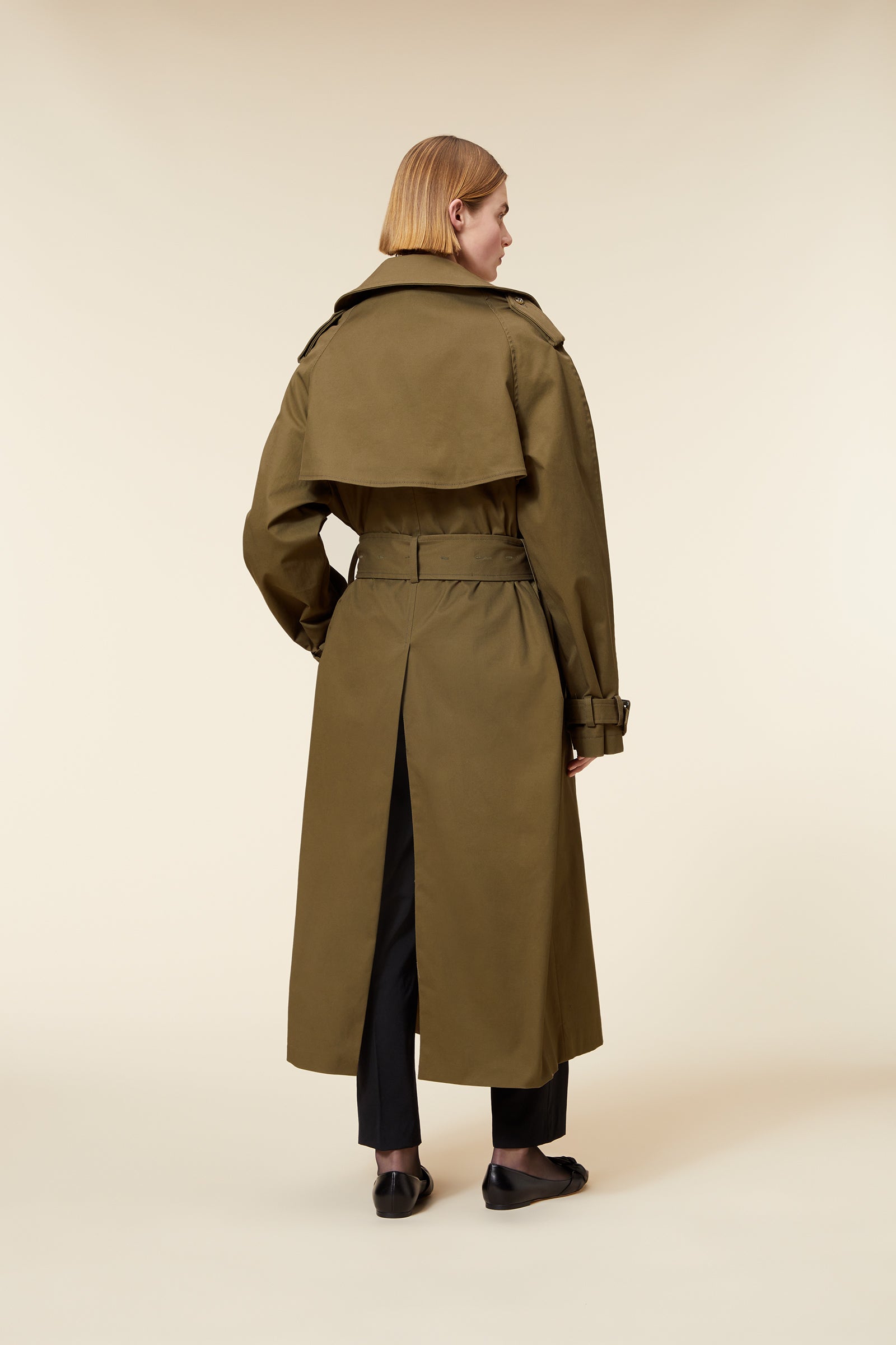 Khaki / MULTI LAYER TRENCHCOAT