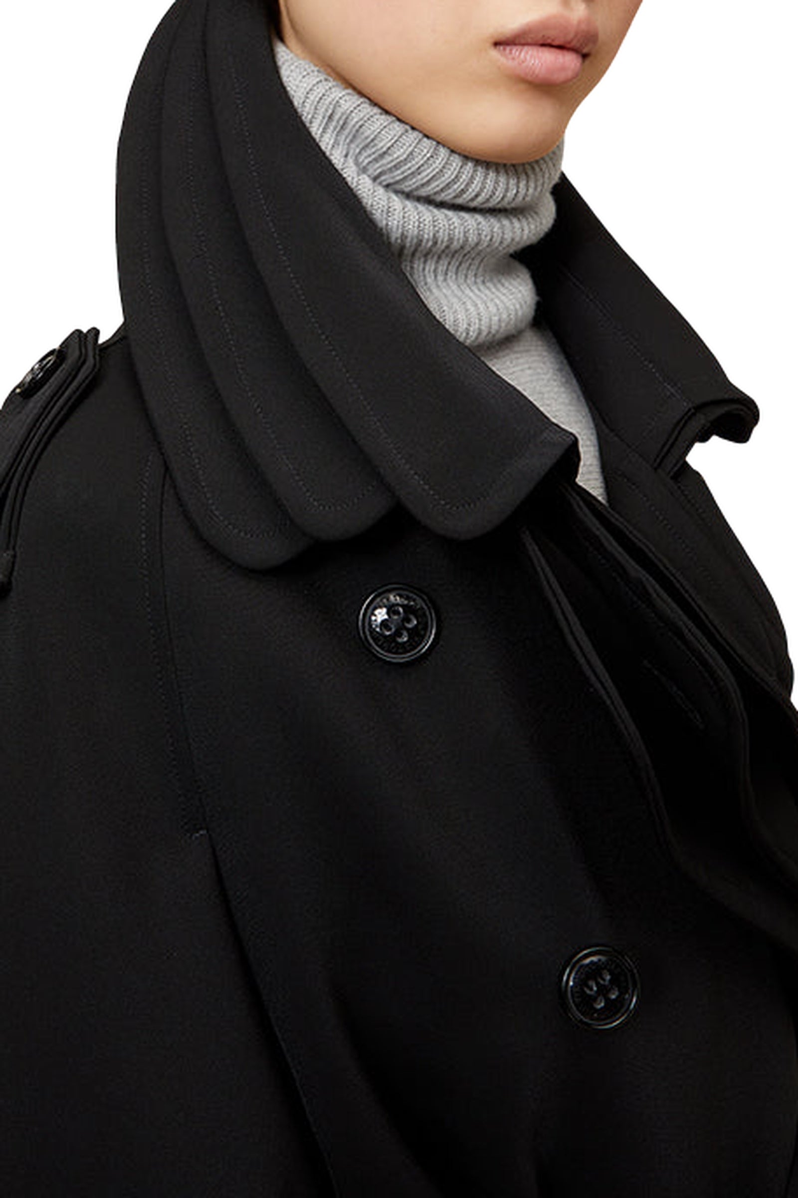 Trenchcoat oversize - Black