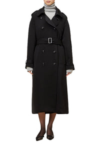Black / MULTI LAYER TRENCHCOAT