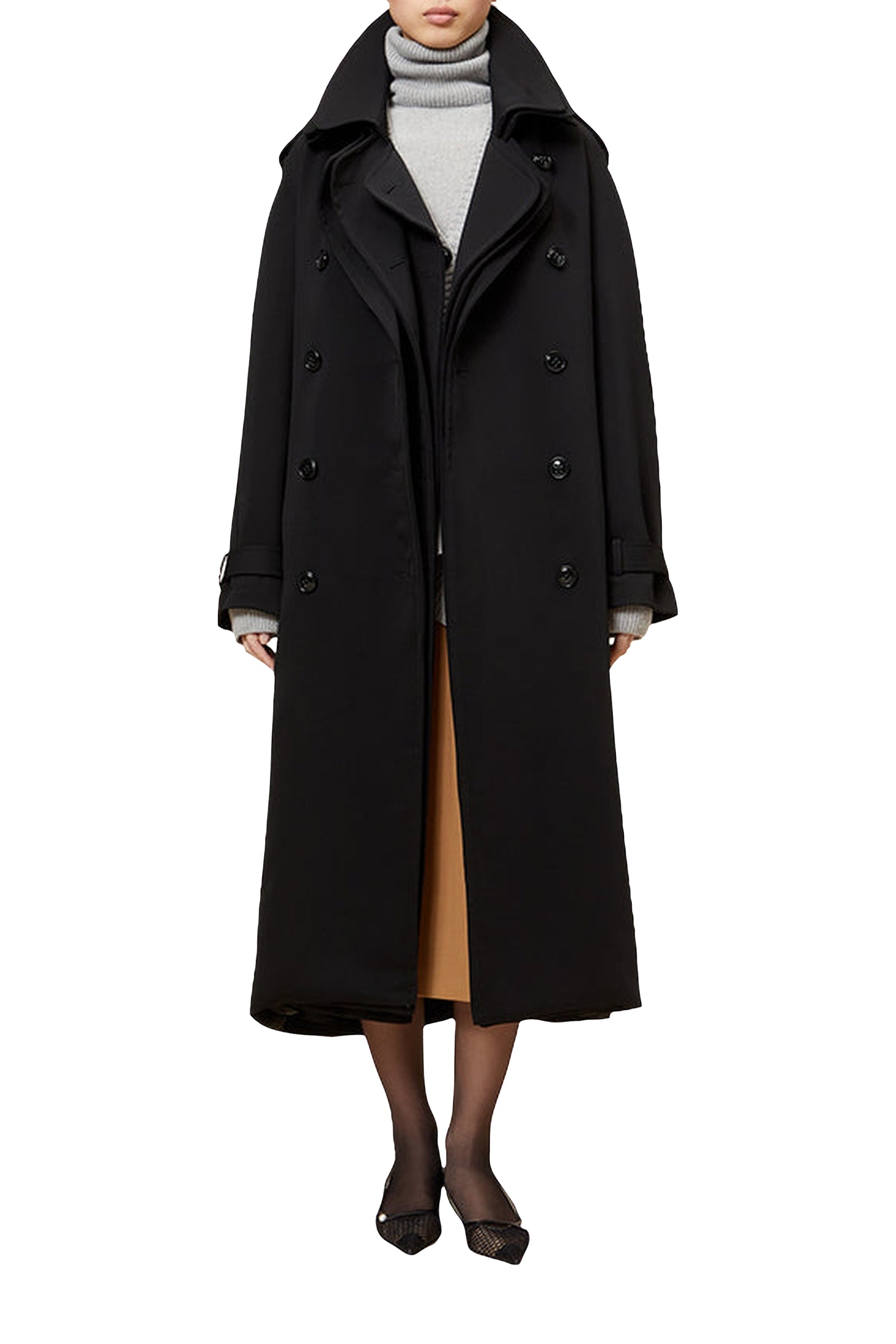 Trenchcoat oversize - Black