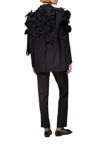 Black / BOW BOUQUET BLAZER