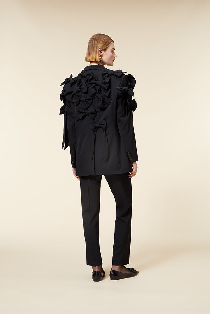 Black / BOW BOUQUET BLAZER