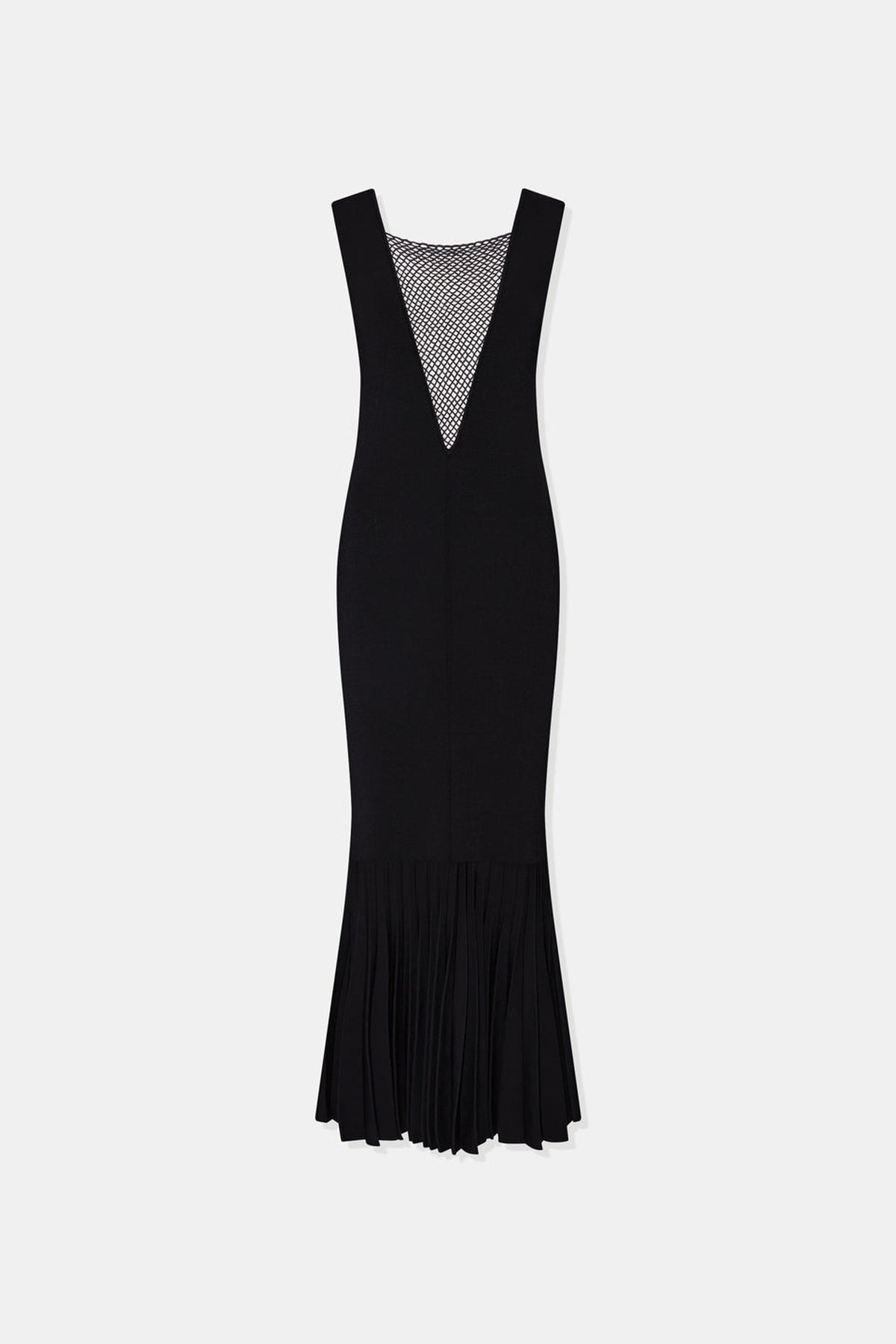 Robe longue Erato en satin - Black