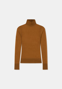 Eriq cashmere turtleneck jumper - Camel