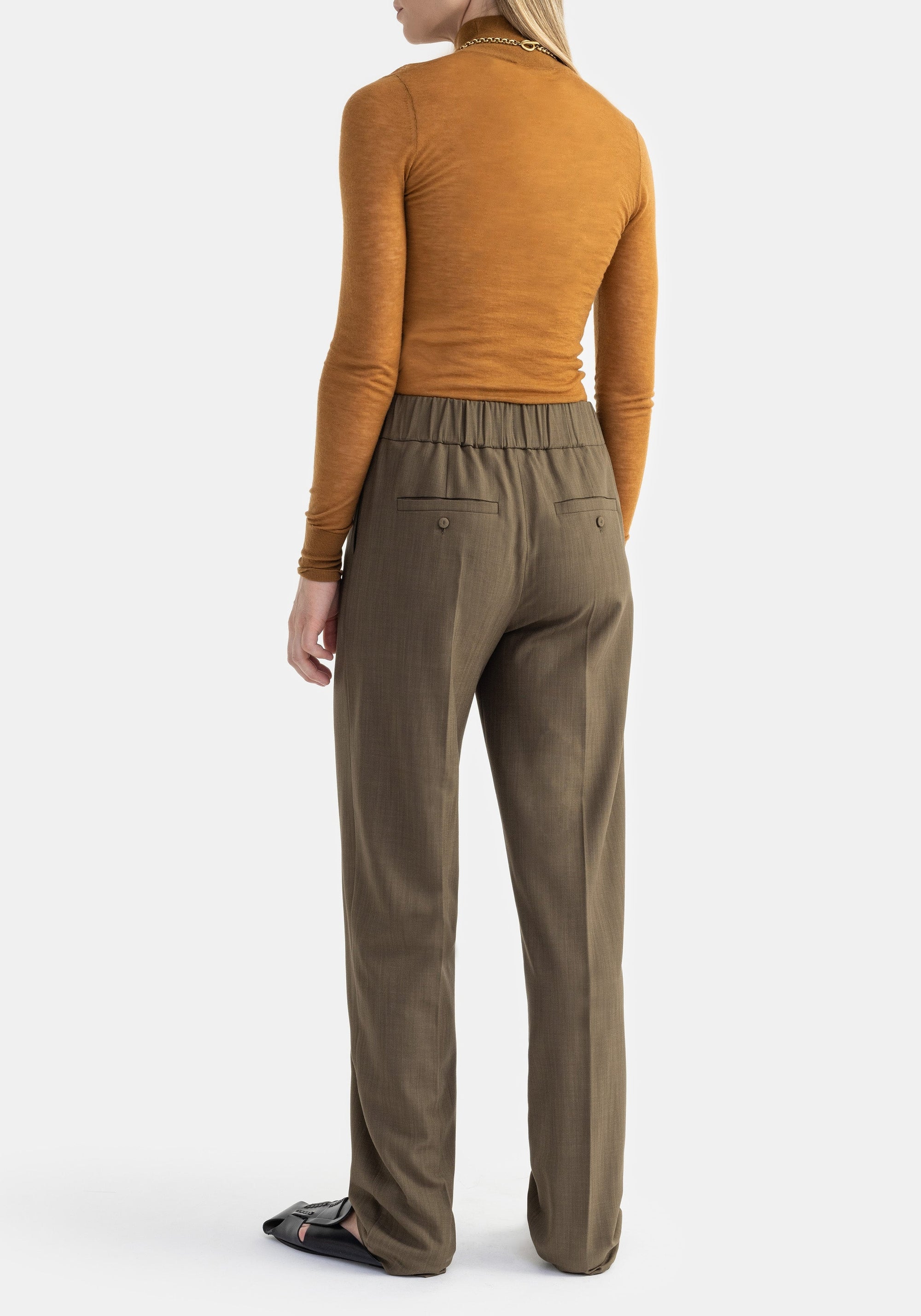 Eriq cashmere turtleneck jumper - Camel