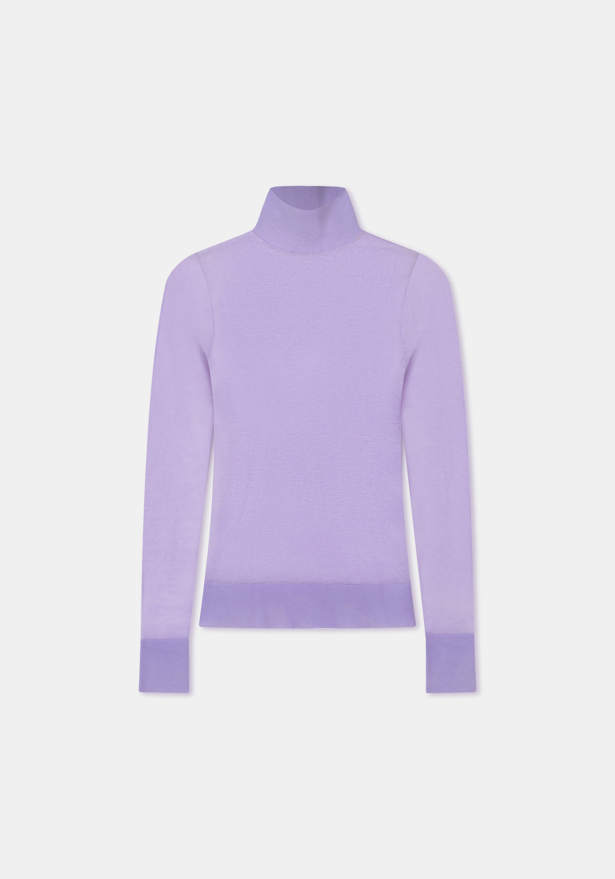Pull Eriq à col roulé en cachemire - Lilac