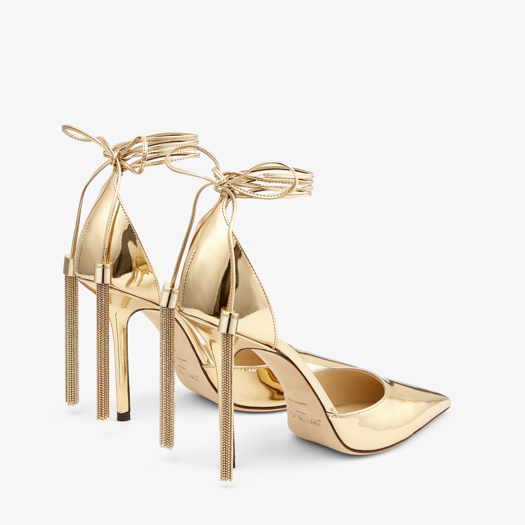 Escarpins Eris 100 en cuir - Gold