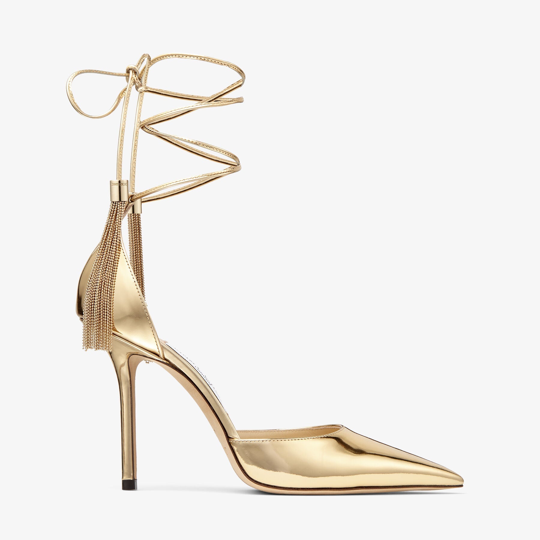 Escarpins Eris 100 en cuir - Gold