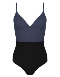 Philippine one-piece swimming costume - Navy & Black