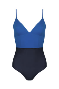 Philippine one-piece swimming costume - Navy & Cobalt