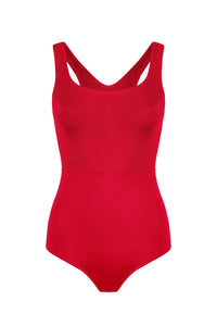Victoire one-piece swimming costume - Scarlet