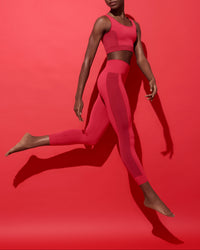 Berenice Legging - Raspberry & Cherry