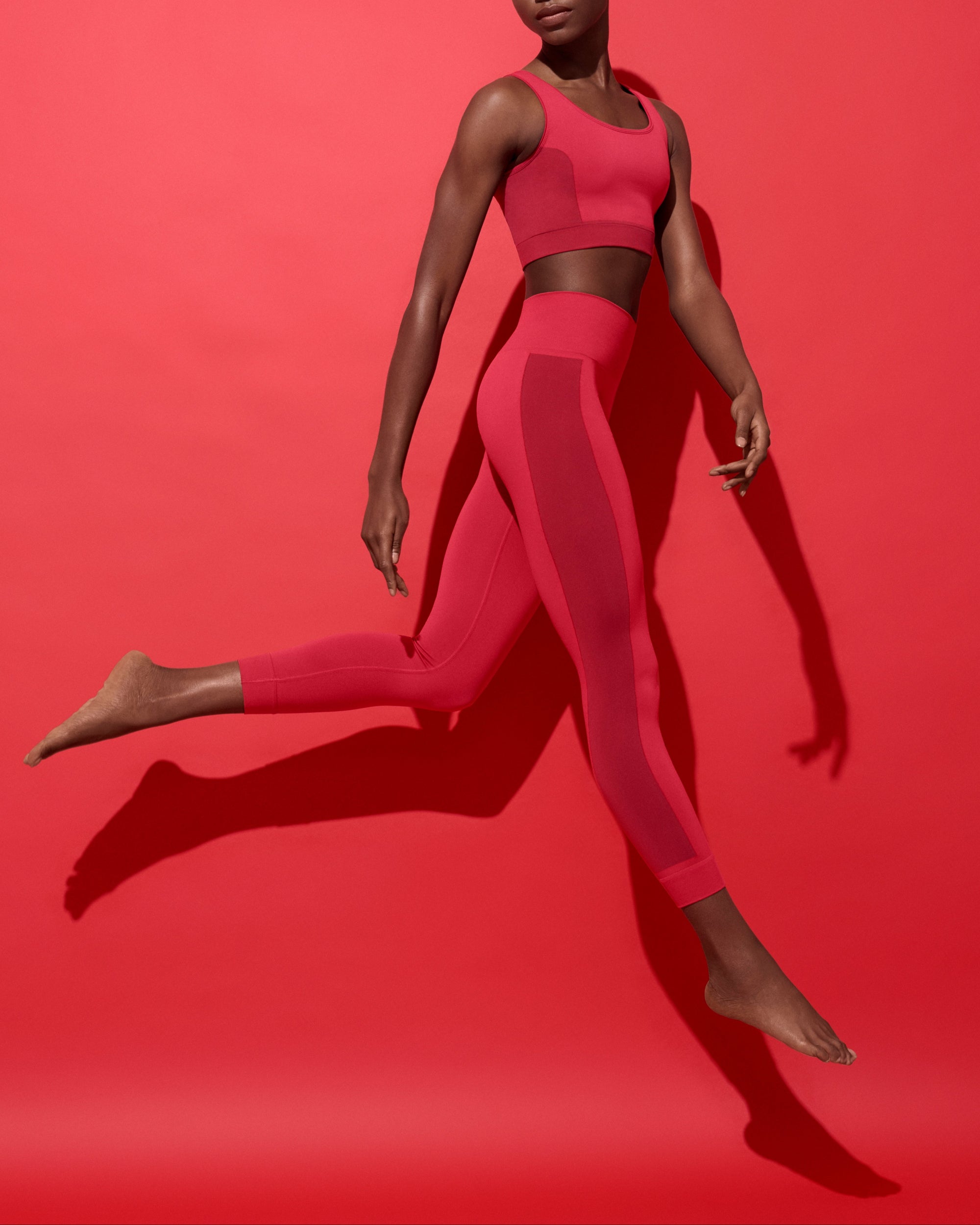 Berenice Legging - Raspberry & Cherry