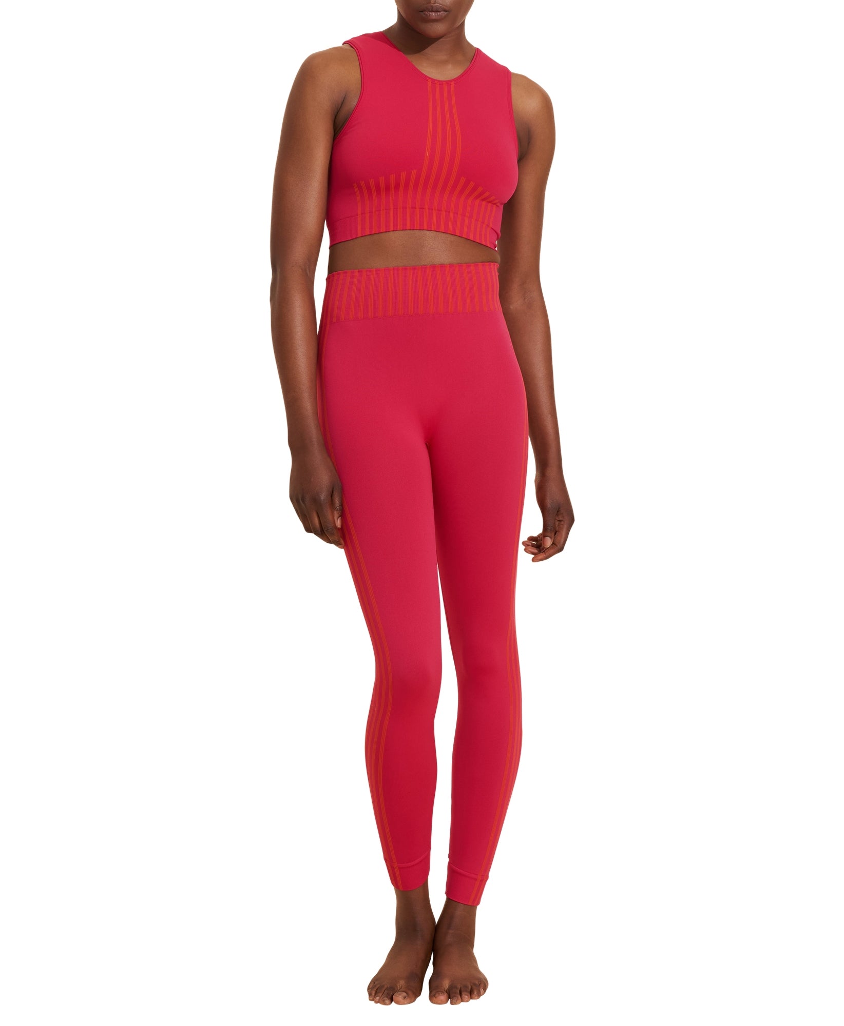 Jeanne Legging - Fuschia & Orange