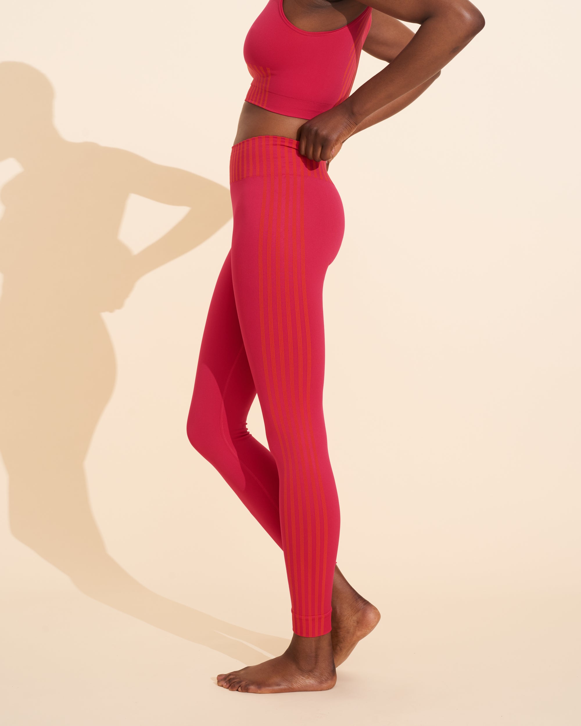 Jeanne Legging - Fuschia & Orange