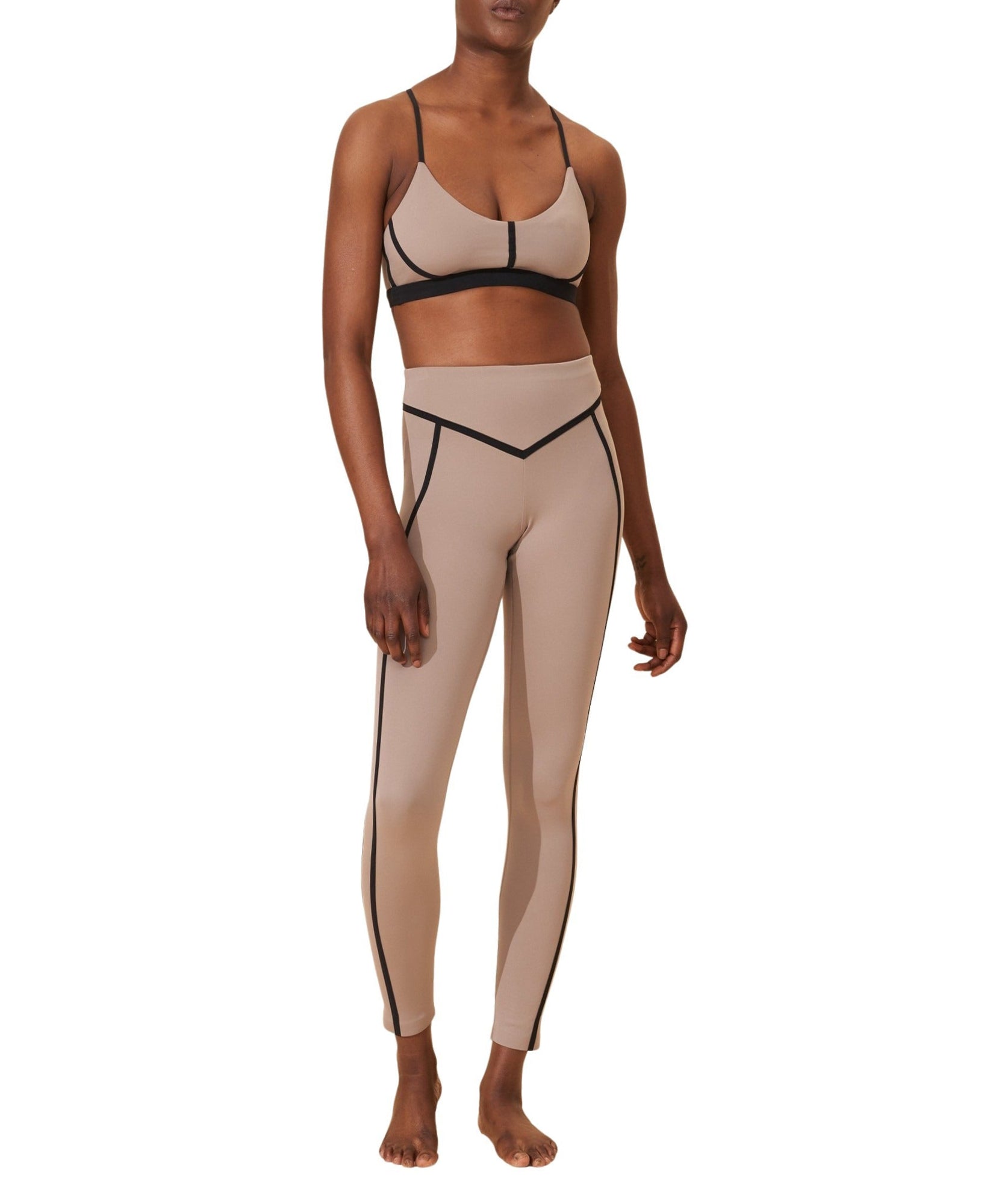 Legging Corset - Taupe & Black