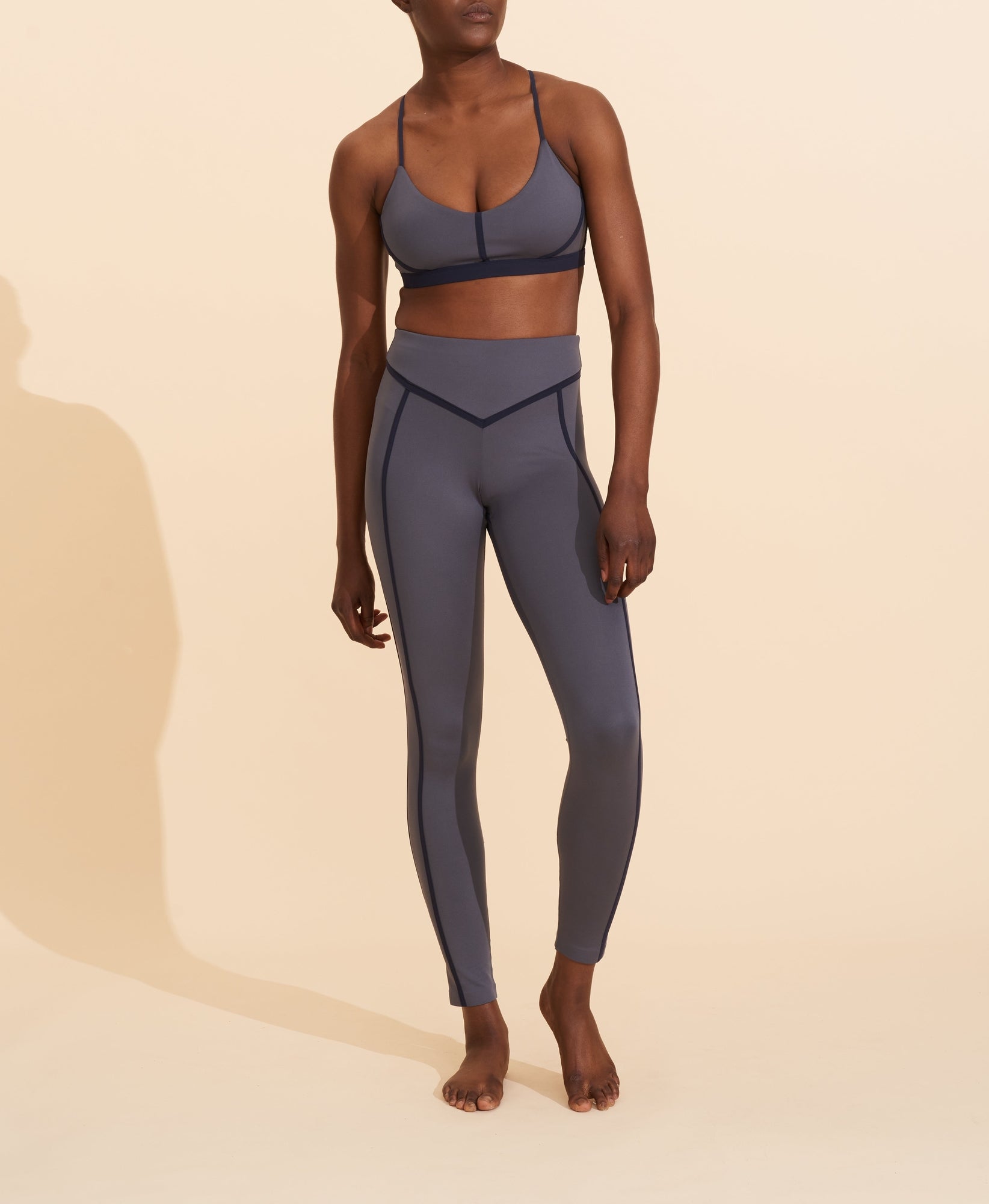 Corset bra - Slate Blue & Navy