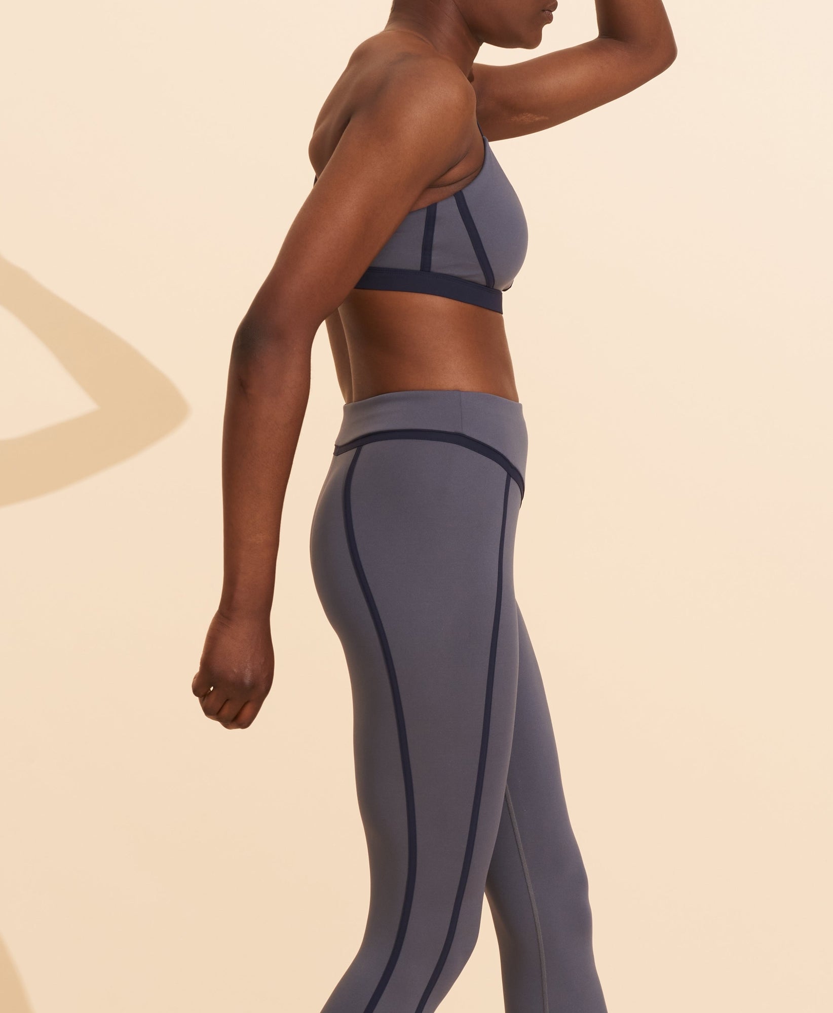 Corset bra - Slate Blue & Navy