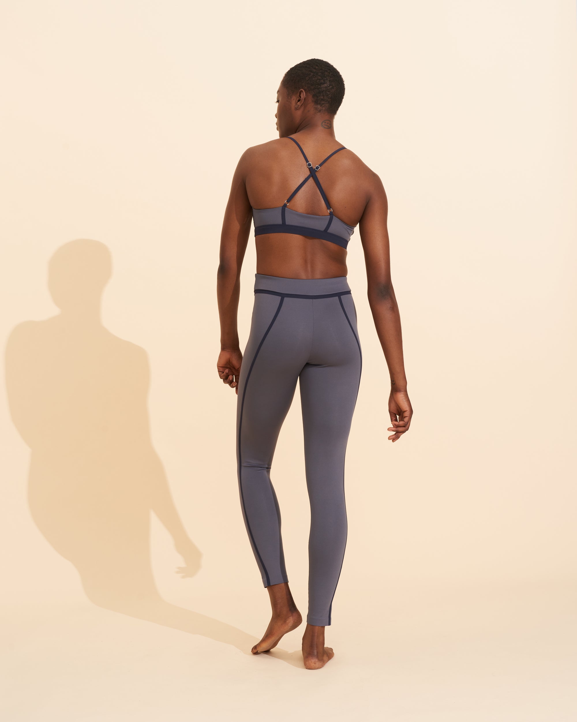 Corset bra - Slate Blue & Navy