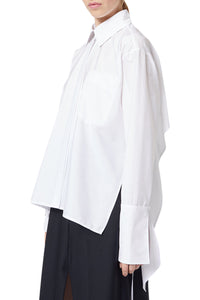 White / VOLANT BACK SHIRT