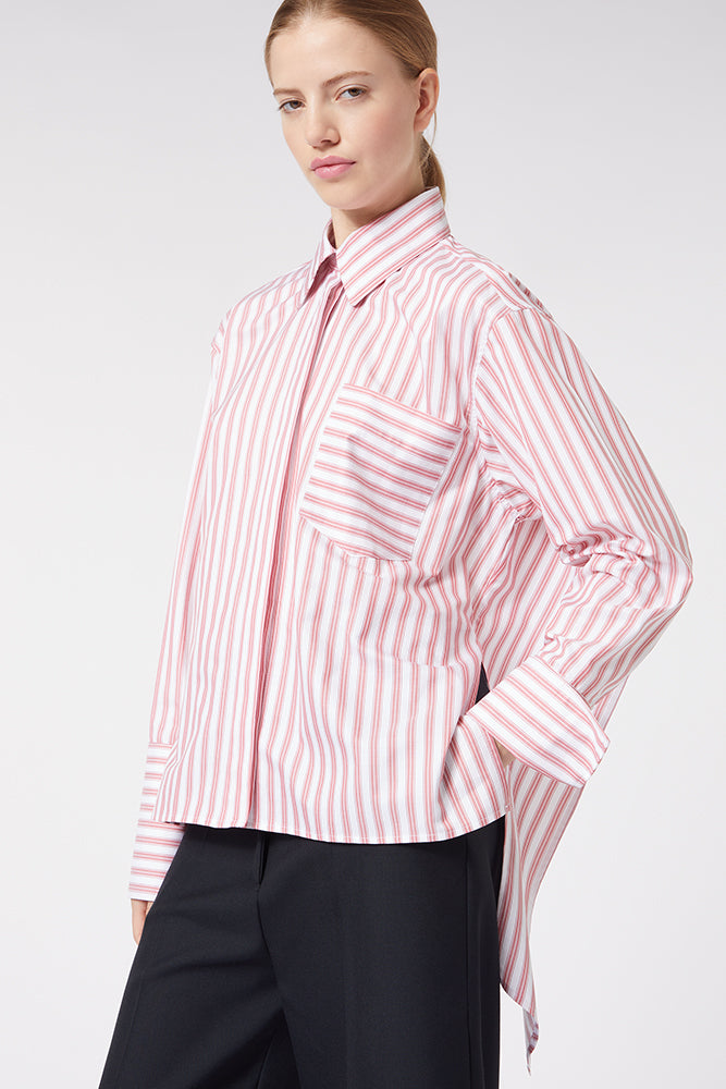 Red / VOLANT BACK SHIRT