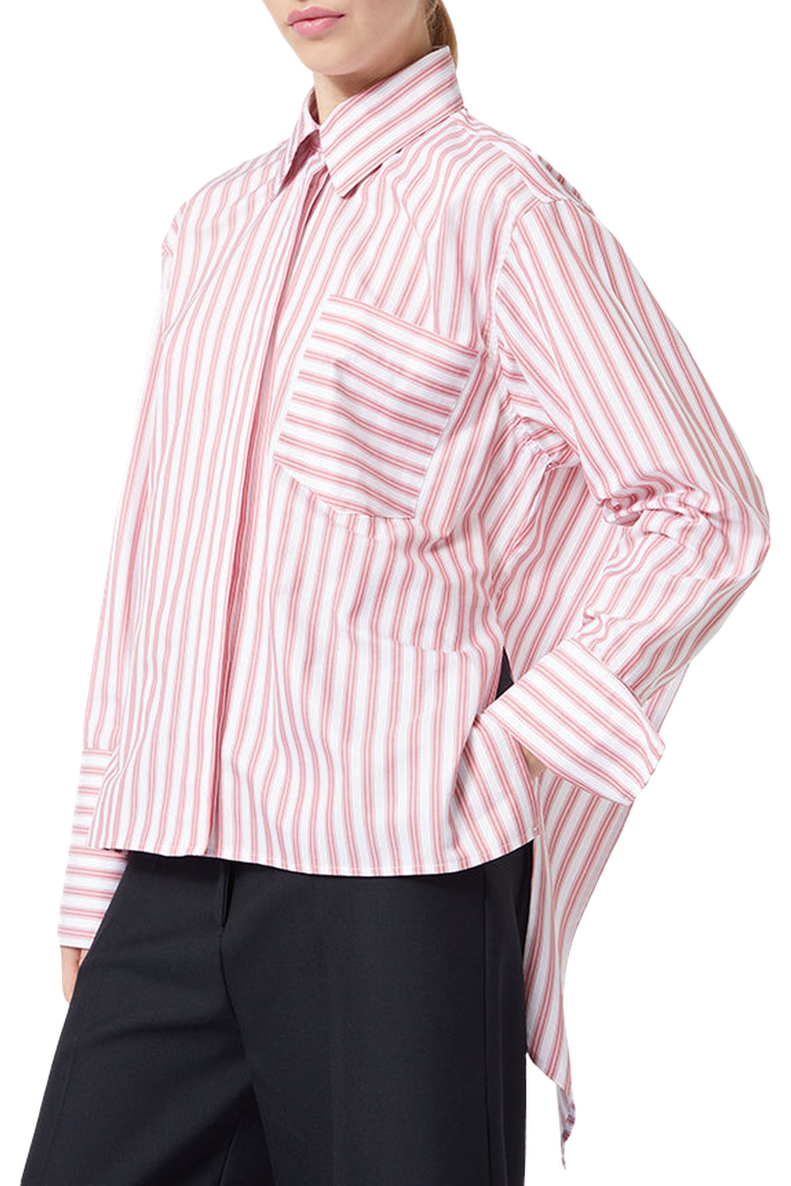 Chemise dos volanté - Red